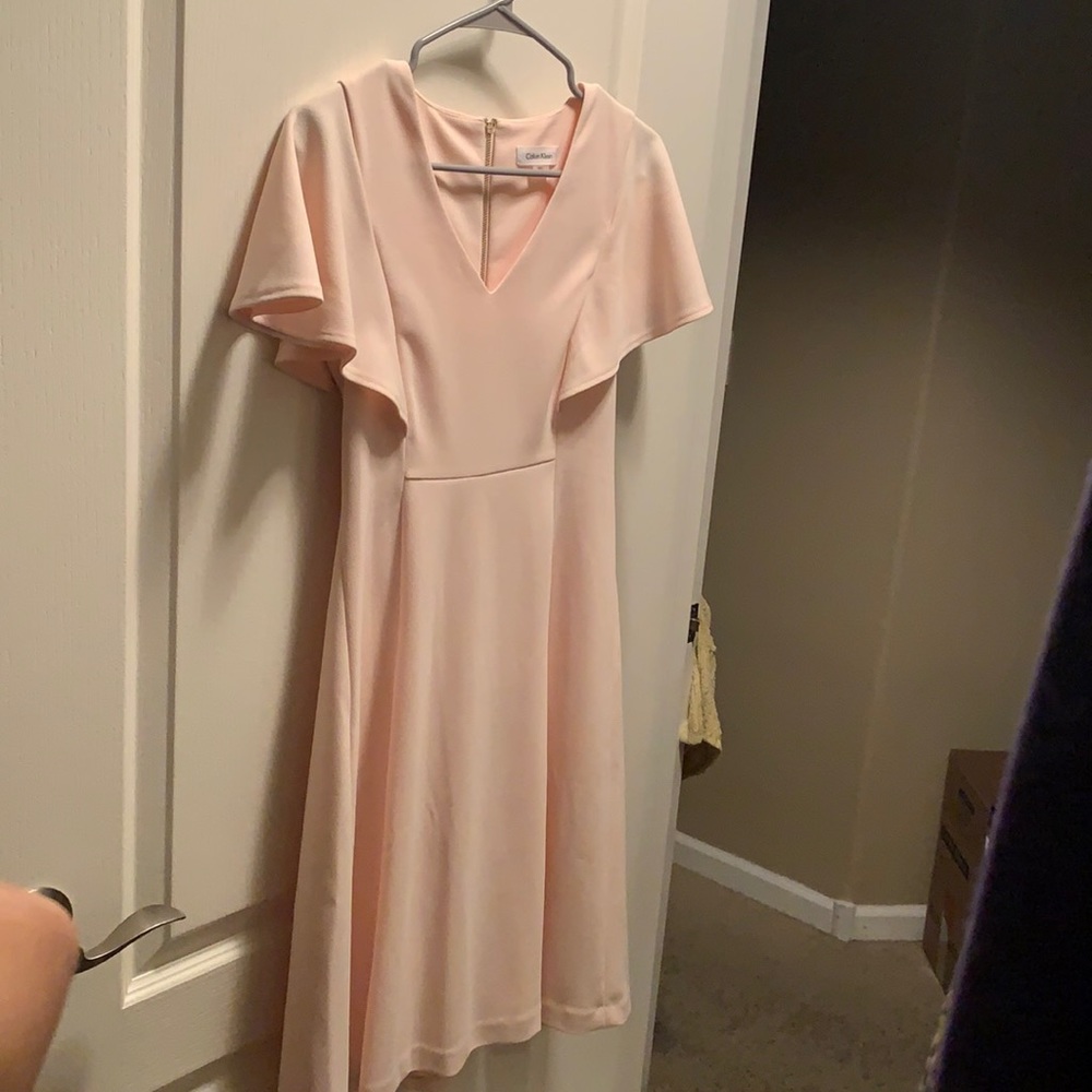 Calvin Klein light pink sheath dress size 2